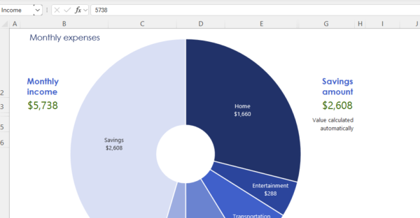 Personal Budget Wheel